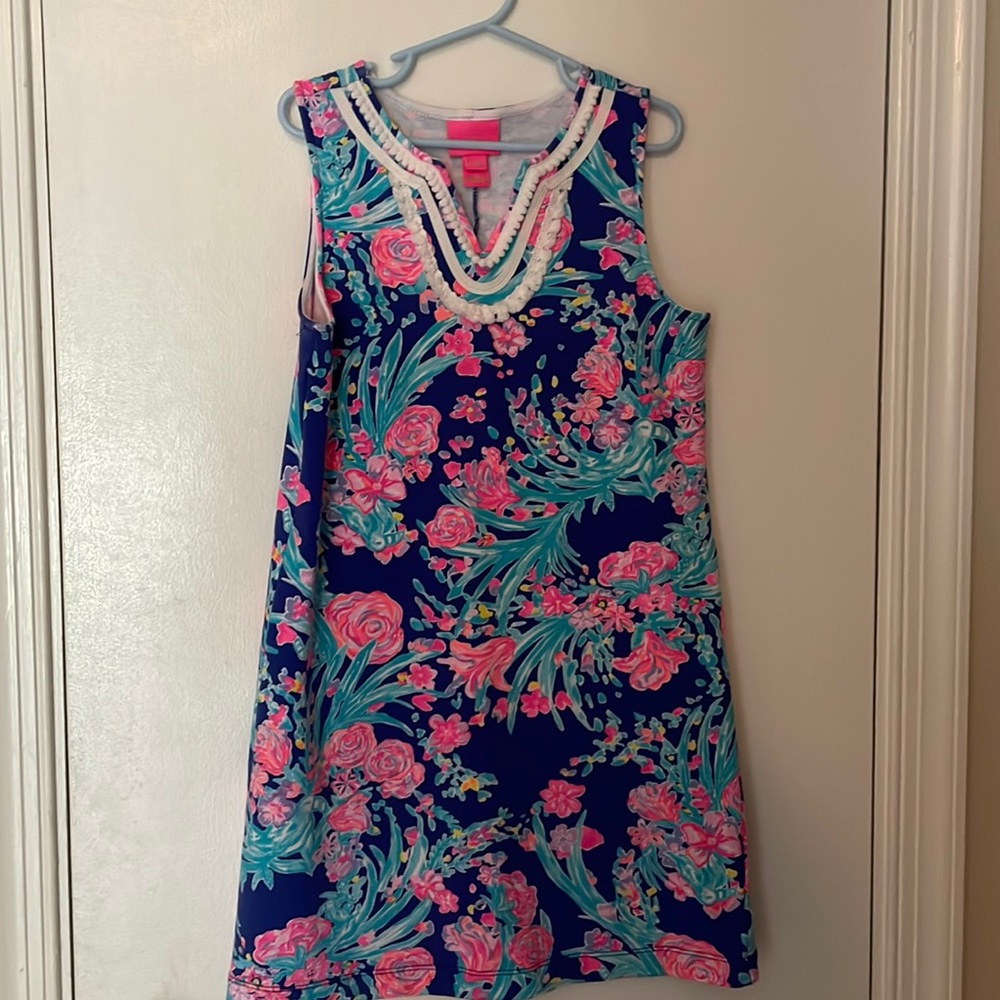 EUC girls L Lily Pulitzer cotton shift dress